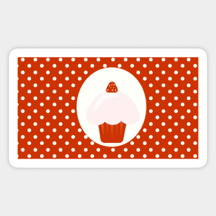 strawberry cupcake Magnet